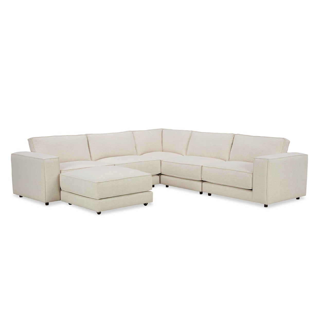 Craftmaster 734801BD Modular Sofa with 4 Seats and 1 Ottoman