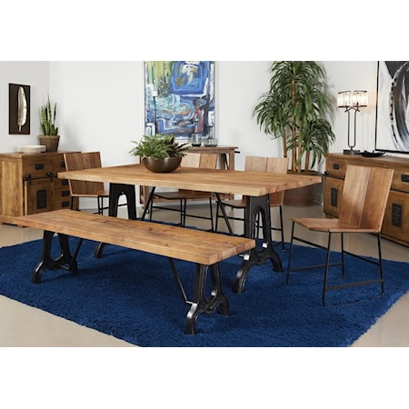 Industrial 6-Piece Dining Set