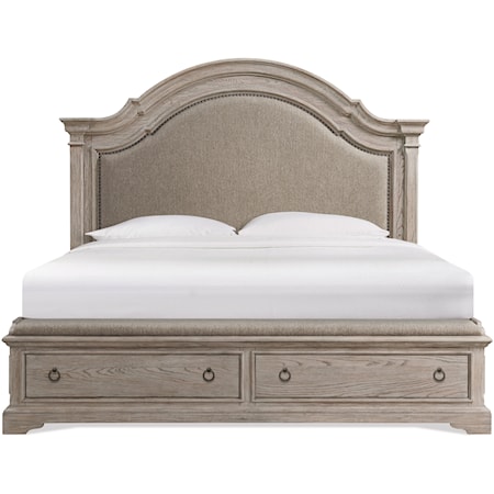 Queen Arched Panel Bed