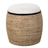 Uttermost Island Island Straw Accent Stool