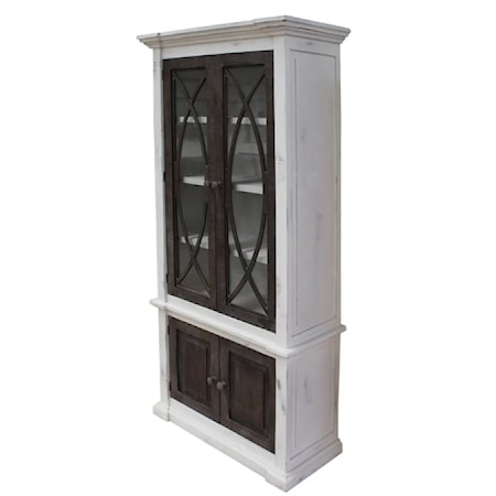 Showcase Cabinet w/Wooden Knobs