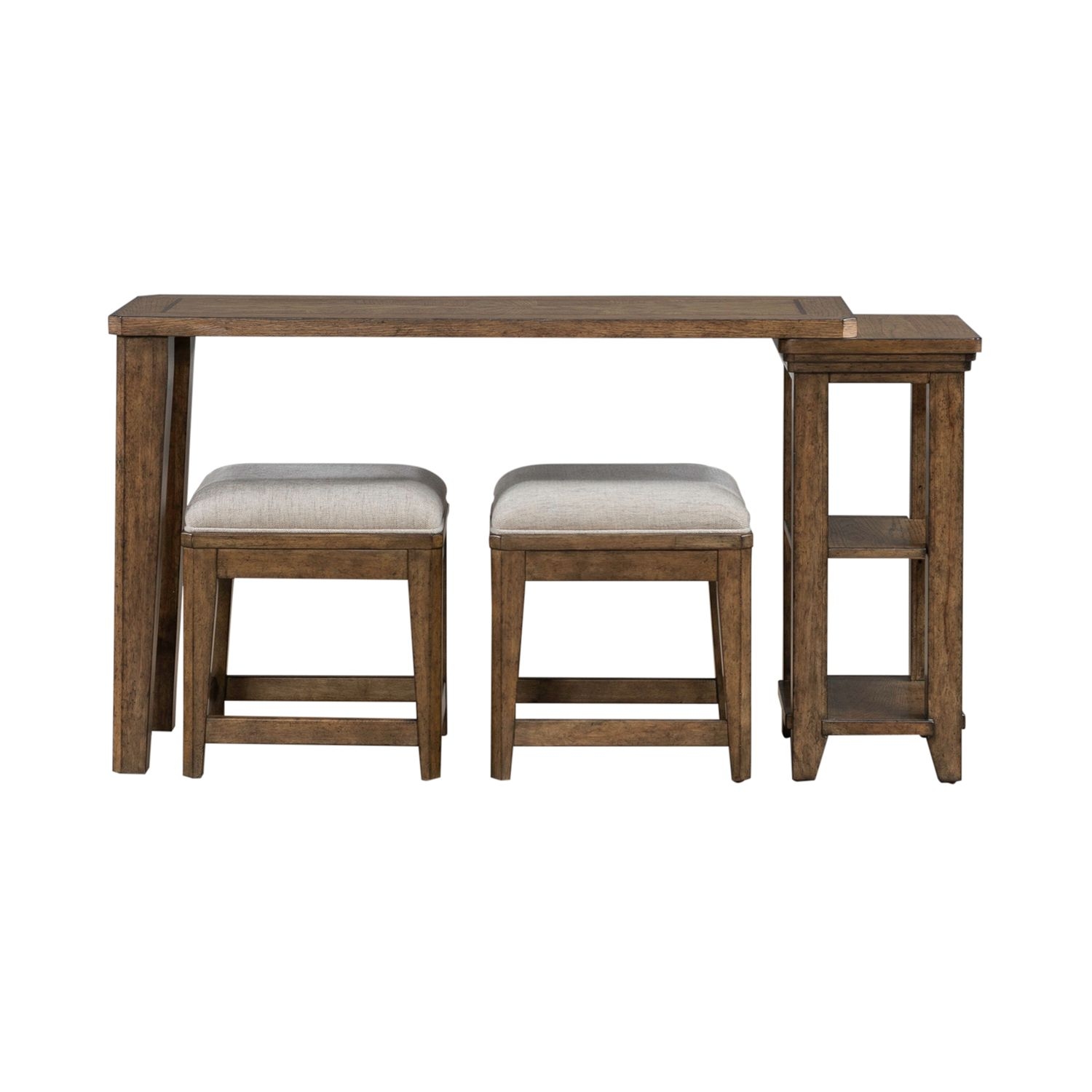 Rectangular Console Table with Stools