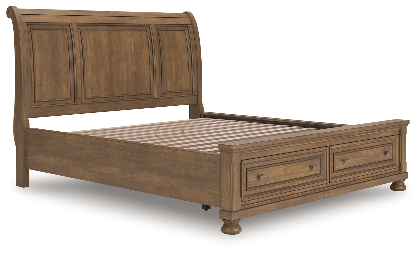 California King Storage Sleigh Bed