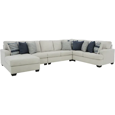 5-Piece Sectional with Chaise