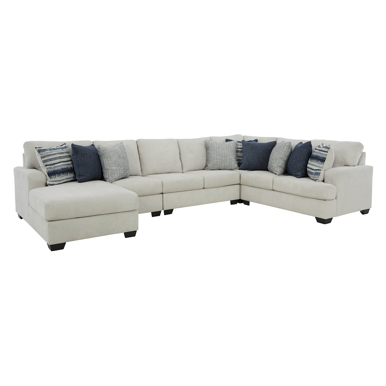 Ashley Furniture Benchcraft Lowder 5-Piece Sectional with Chaise