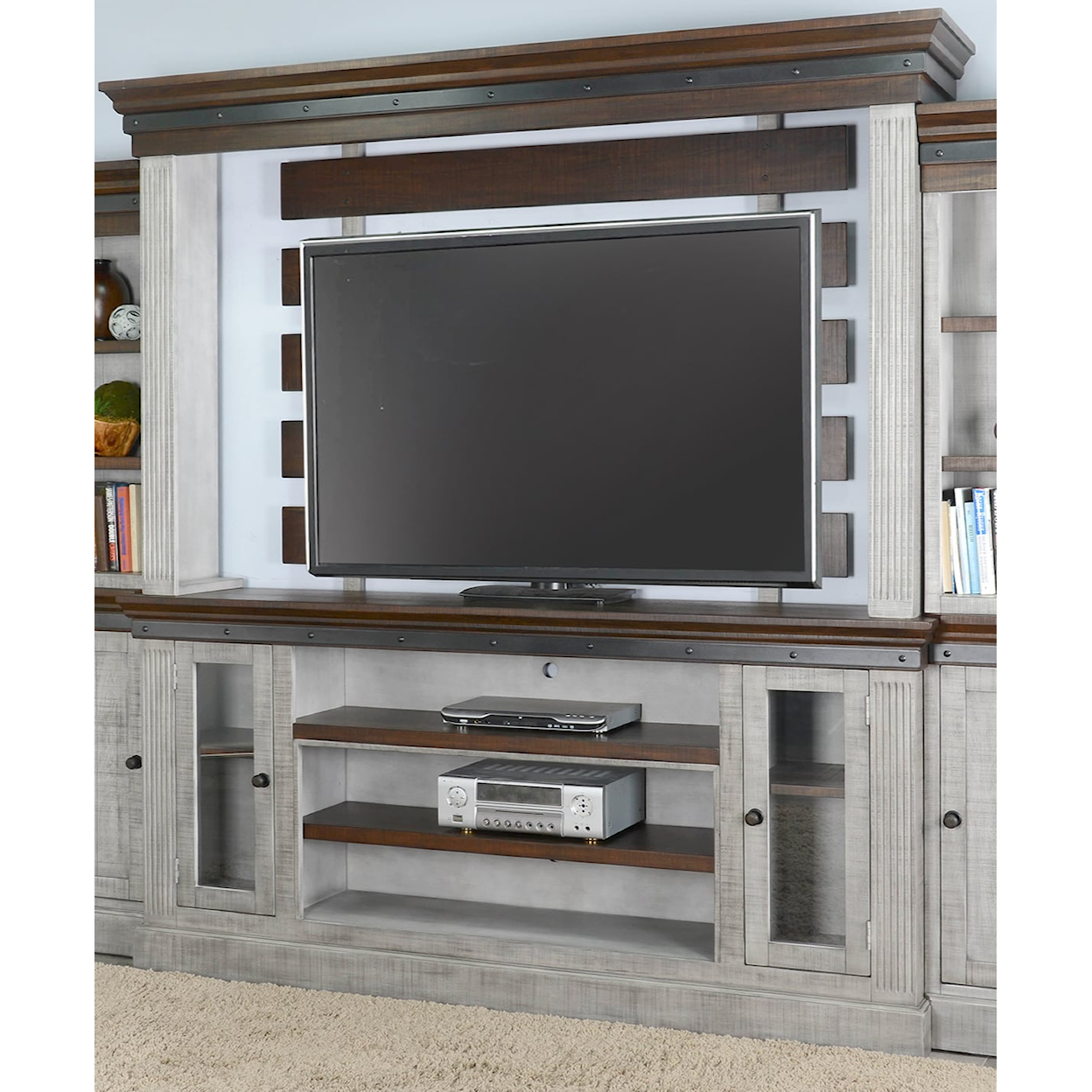 Sunny Designs 3649 TV Stand and Hutch