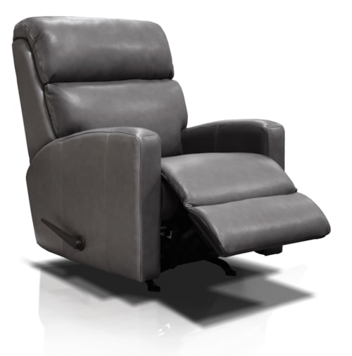 Casual Leather Swivel Gliding Recliner