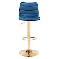 Prima Bar Chair Dark Blue & Gold