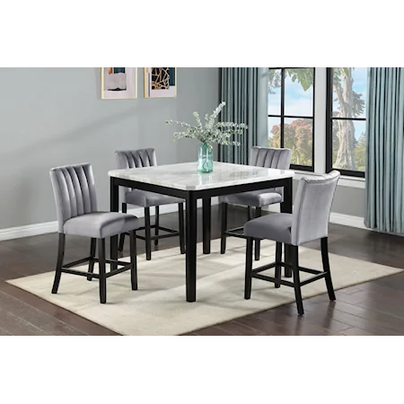 5-Piece Counter Height Dining Set