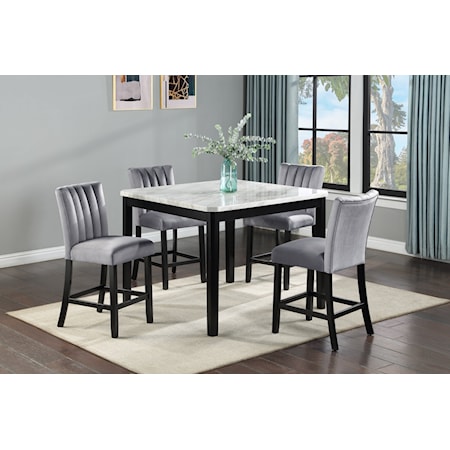 5-Piece Counter Height Dining Set