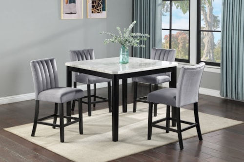 5-Piece Counter Height Dining Set