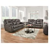 Powell's Motion Avalon Double Reclining Loveseat with Console