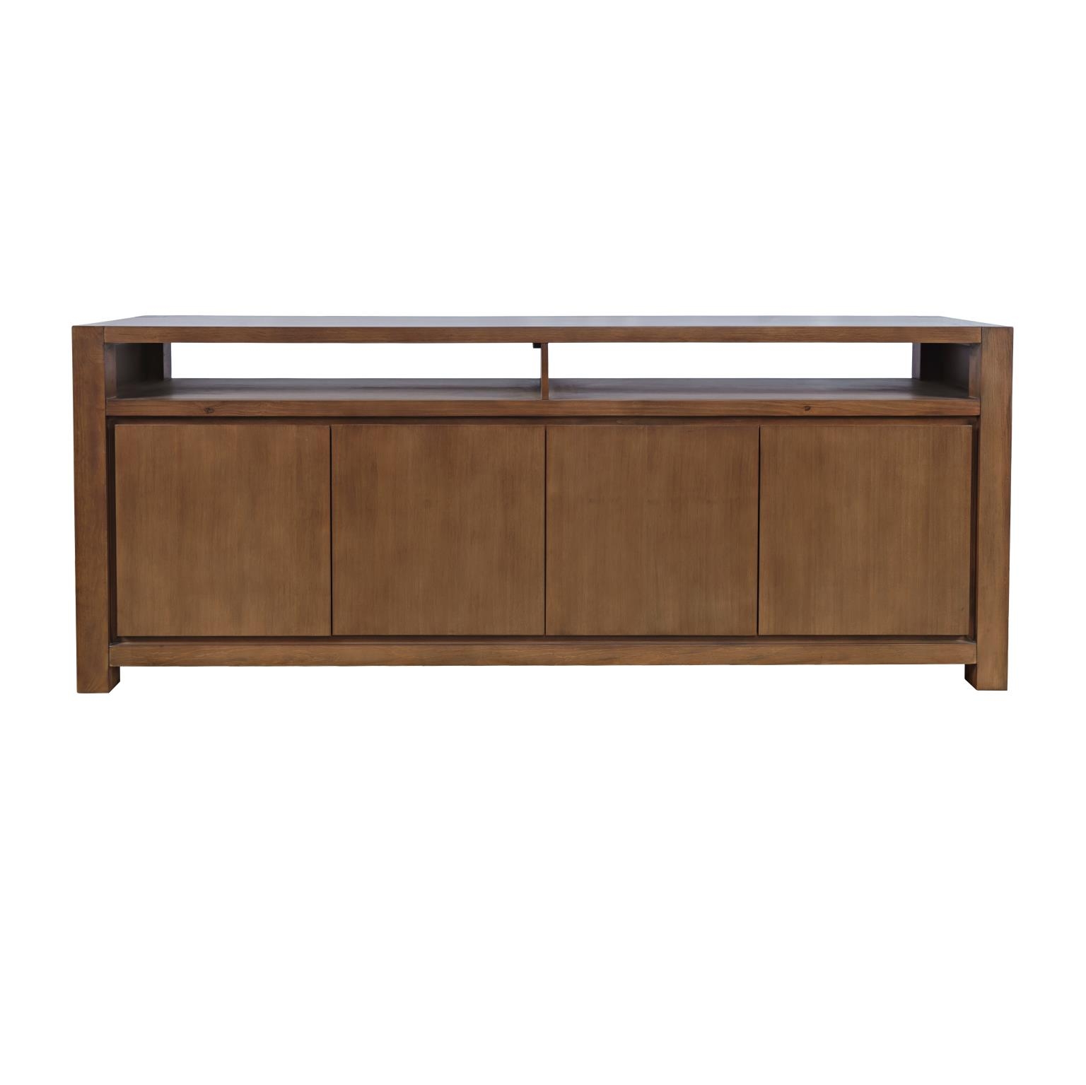 Brownstone Suede 80" Console