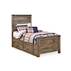 StyleLine CONALL Twin Panel Bed with 2 Storage Drawers