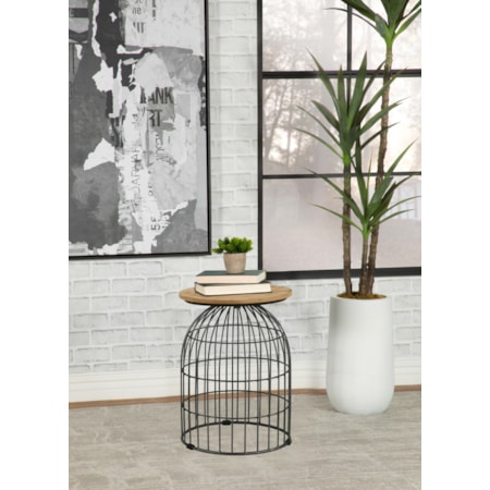 Bernardo Wire Frame Side Table and