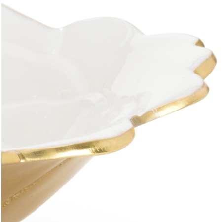 White Enameled Bowl (Lg)