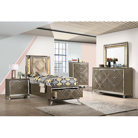 7pc Twin Bedroom Group