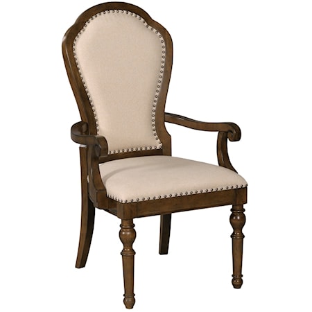 Kirkman Upholstered Back Arm Chair