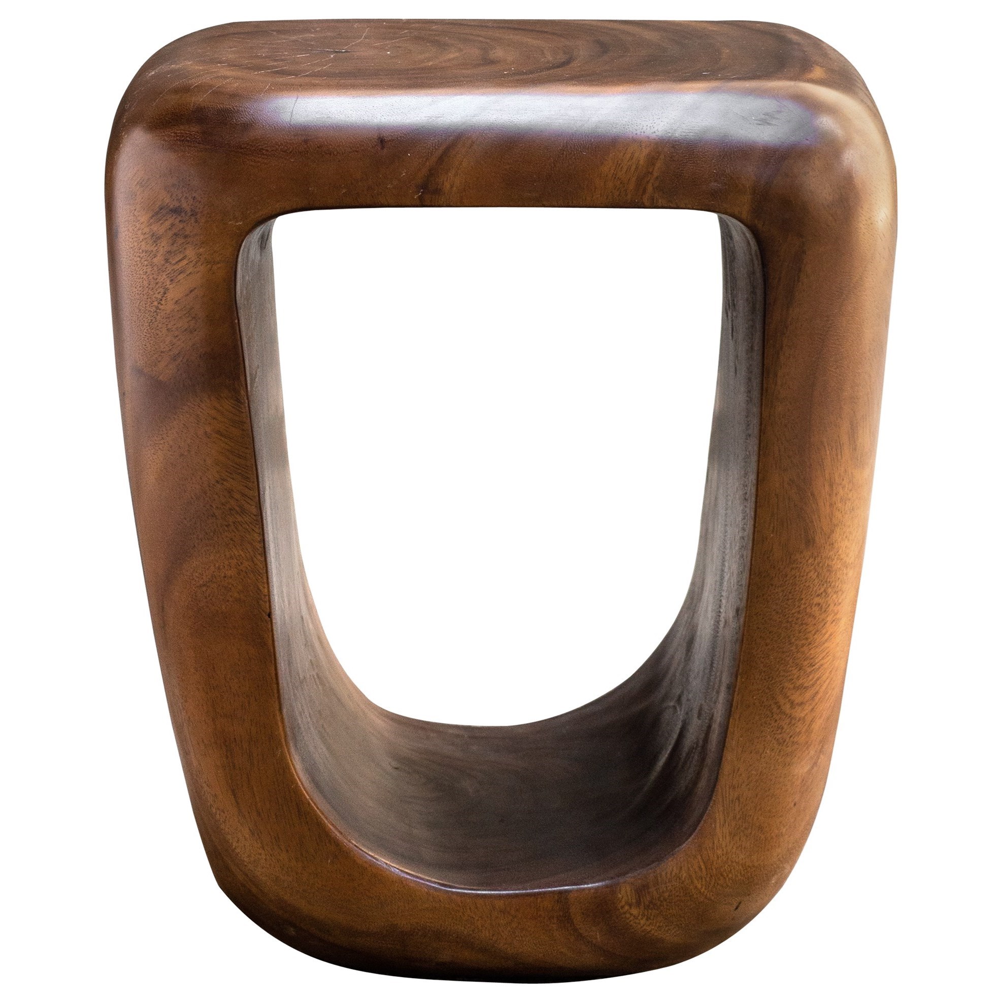 Loophole Wooden Accent Stool