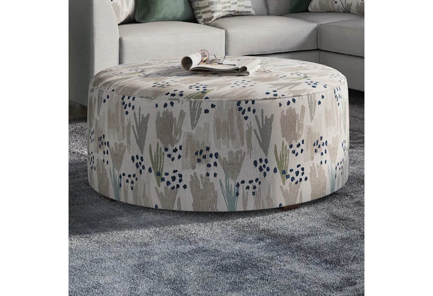 28 WENDY LINEN Cocktail Ottoman by Fusion Furniture at Z & R Furniture