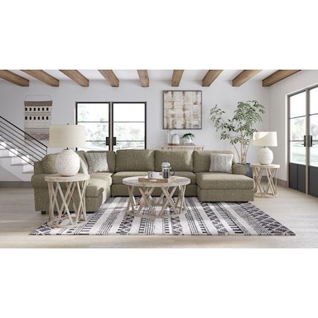 3-Piece Sectional with Chaise