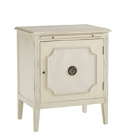 Linen & Beaded Front End Table