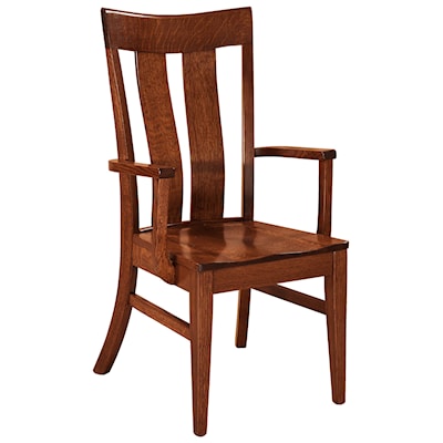 Archbold Furniture Amish Essentials Casual Dining Florence Dining Arm Chair