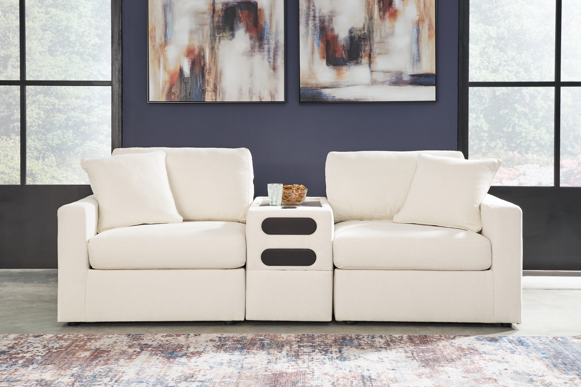 Signature Design by Ashley Modmax Sectional With Audio Console