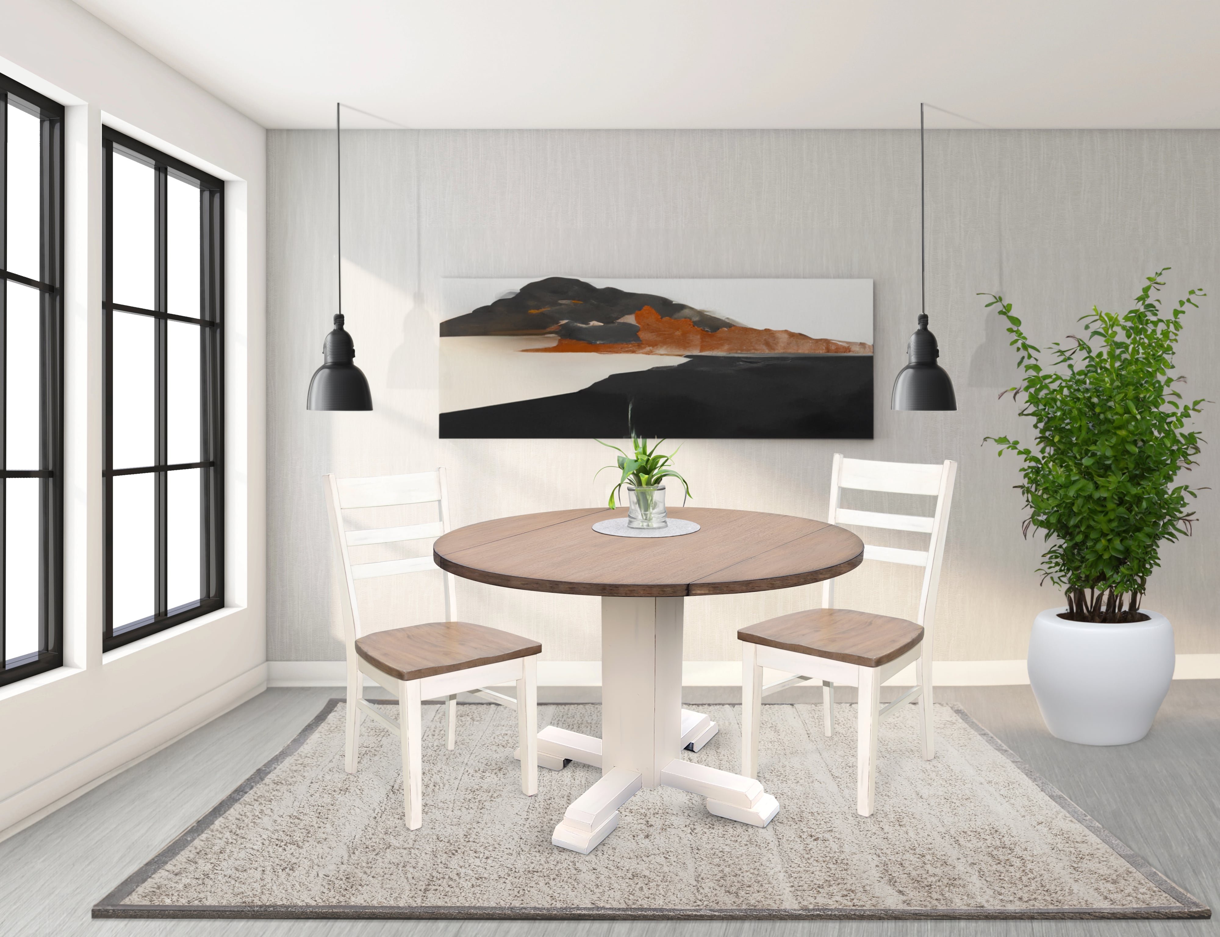 Drop Leaf Round Table