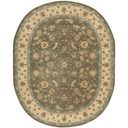 7'6" x 9'6" Oval  Rug