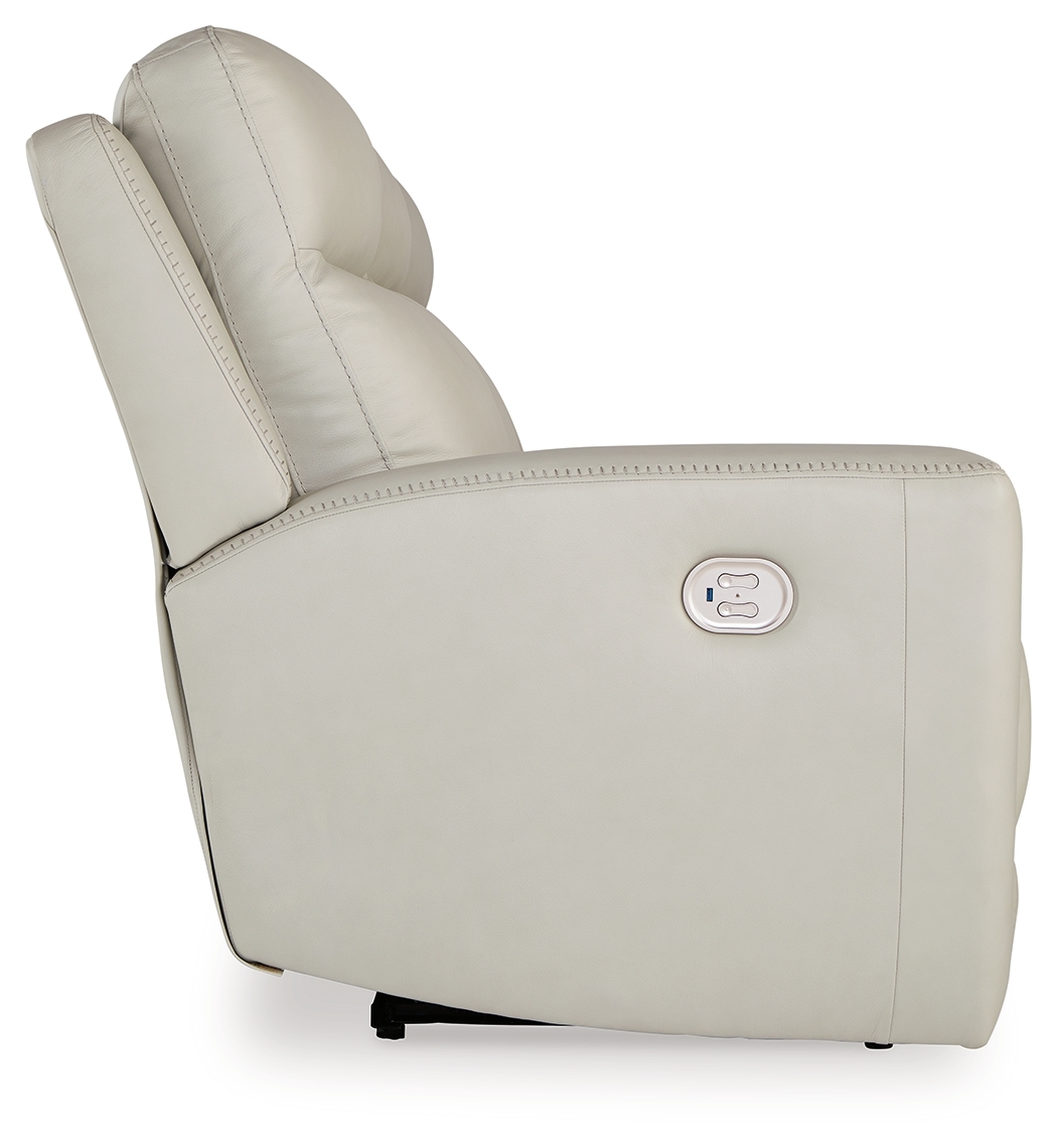 Pwr Rec Sofa With Adj Headrest