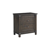 Farmhouse 2-Drawer Nightstand