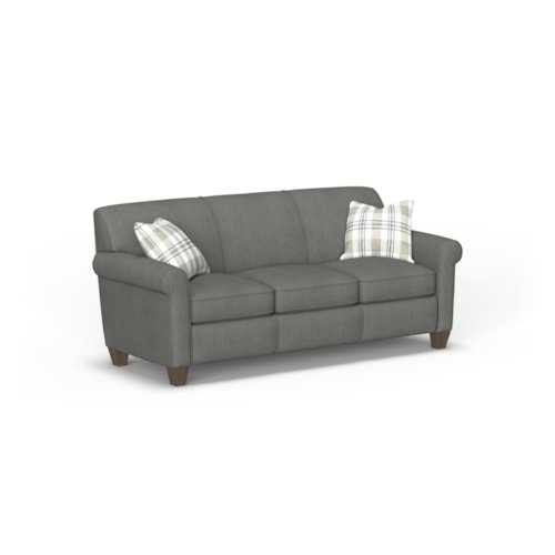 Transitional Stationary Sofa with Tapered Legs