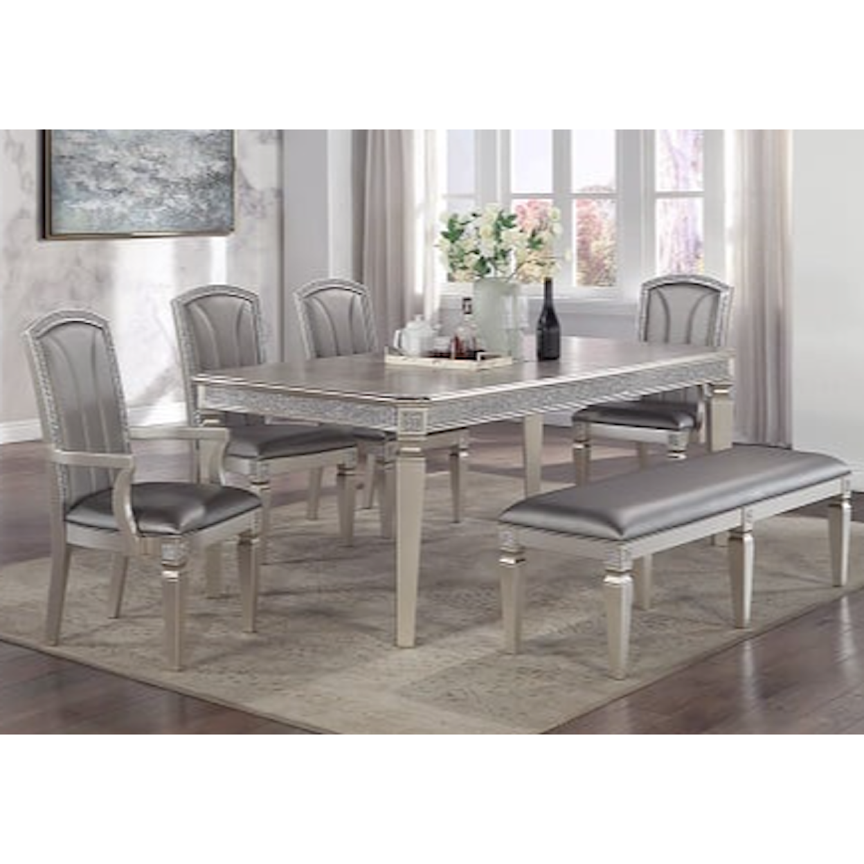 Crown Mark Klina 6-Piece Dining Set