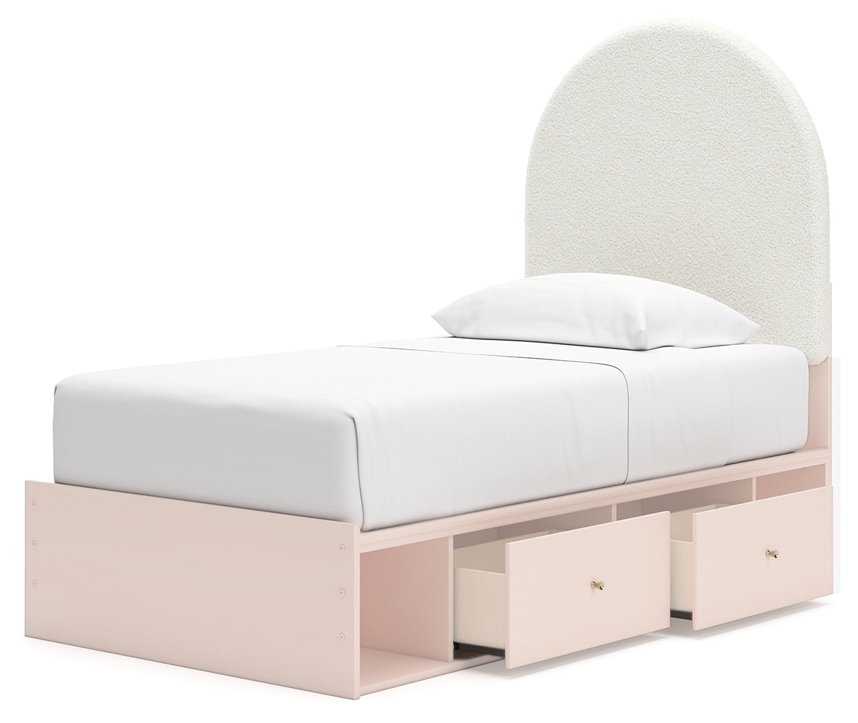 Signature Design by Ashley Wistenpine Twin Upholstered Panel Bed With Storage