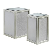 Mirrored Glam Nesting End Tables