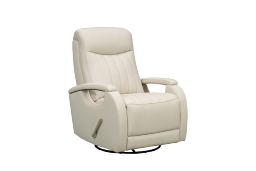 Casual Swivel Glider Recliner with Track Arms