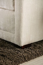 Furniture of America Burgess Transitional Sofa with Tapered Wood Legs