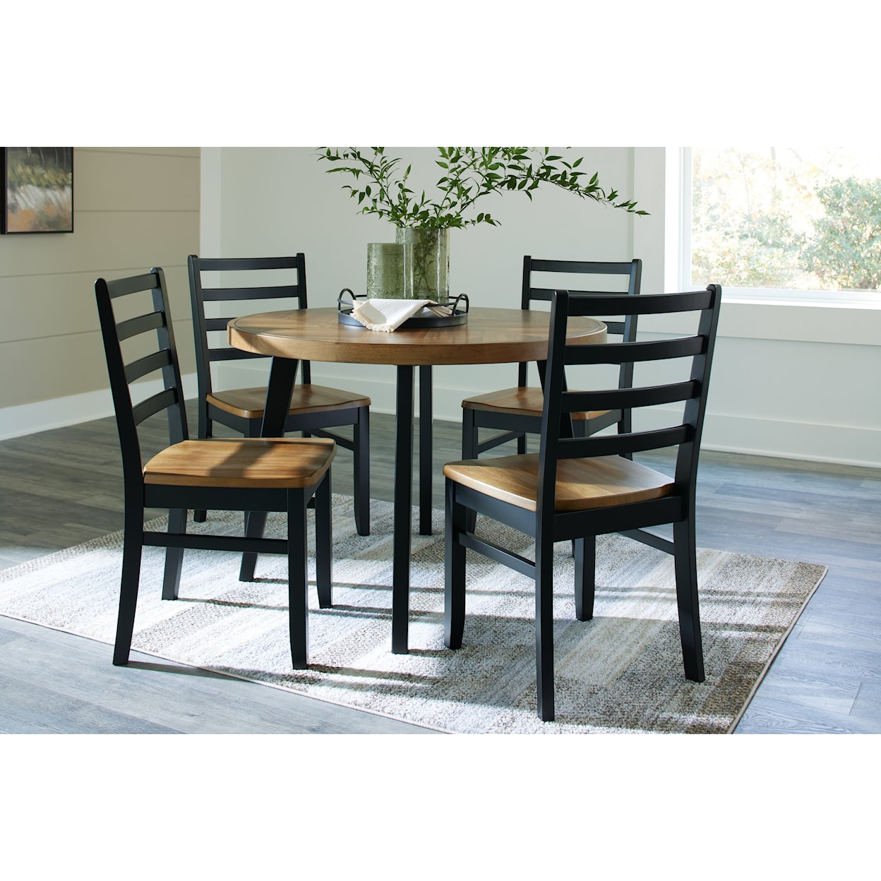 Signature Design Blondon Dining Table And 4 Chairs (Set Of 5)