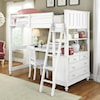 Hillsdale Kids Lake House Twin Loft Bed with Desk