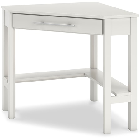 Contemporary Corner Desk with One Drawer