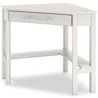 Contemporary Corner Desk with One Drawer