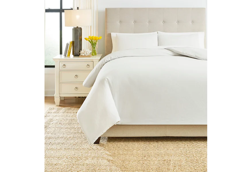 Bedding Sets Queen Eilena Gray Comforter Set by Signature Design by Ashley at Esprit Decor Home Furnishings
