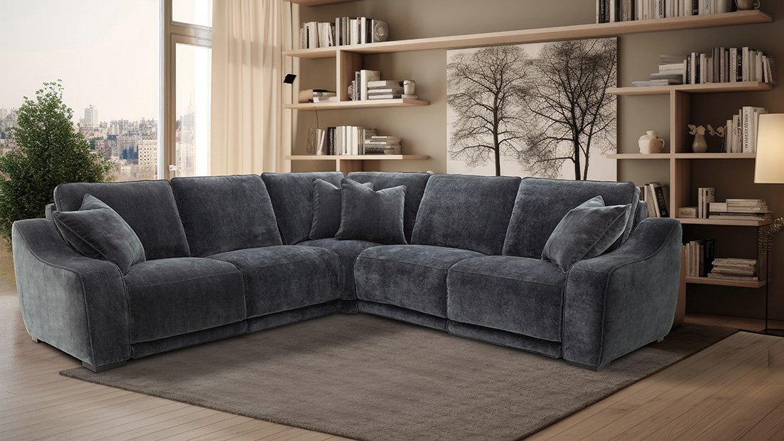Barcalounger Murray 5-Piece Wall Hugger Power Sectional