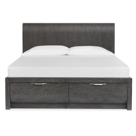 Complete Queen Panel Storage Bed