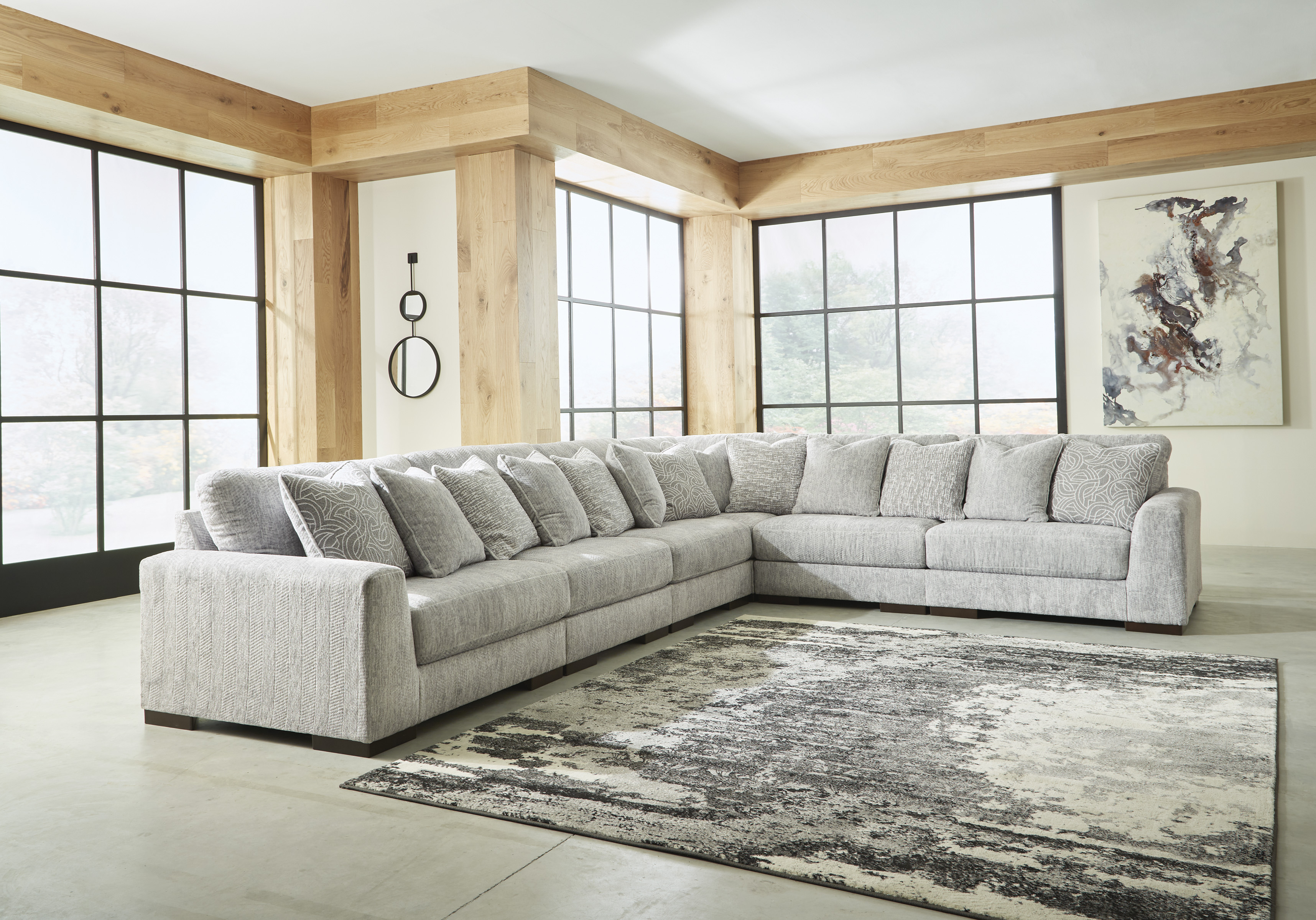 Ashley furniture plush deals sectional