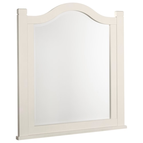 Transitional Arched Beveled Mirror