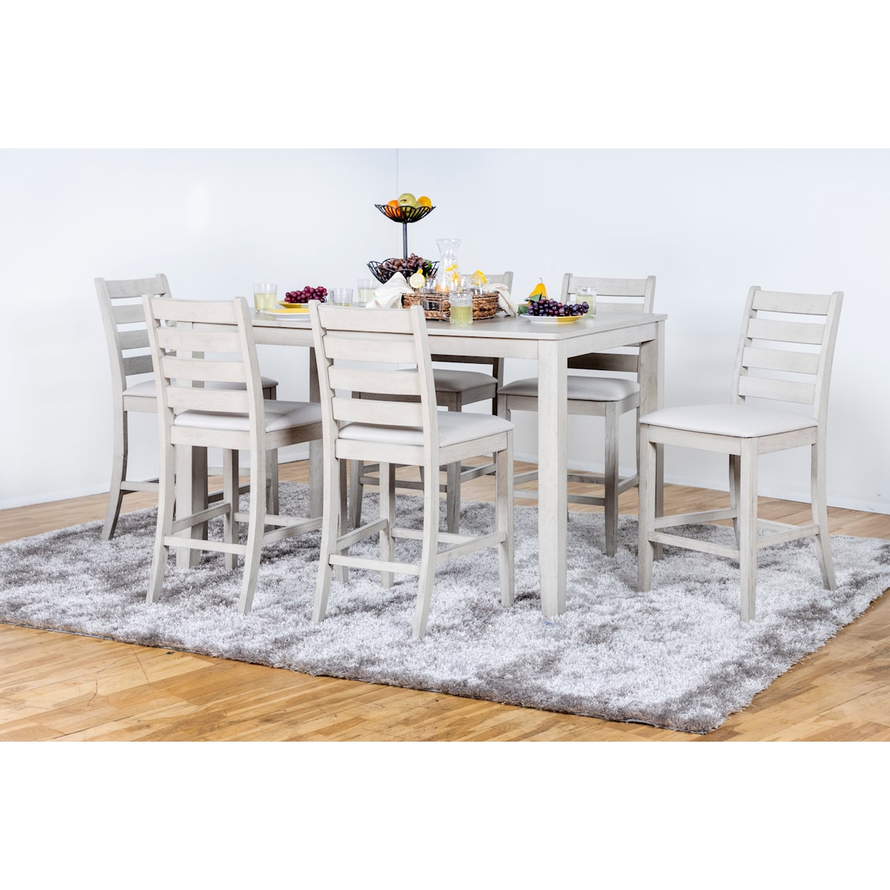 New Classic Furniture Pascal 5-Piece Counter Dining Set