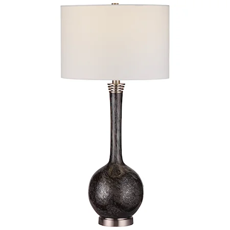 Cosmos Charcoal Glass Table Lamp