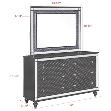 6-Drawer Dresser